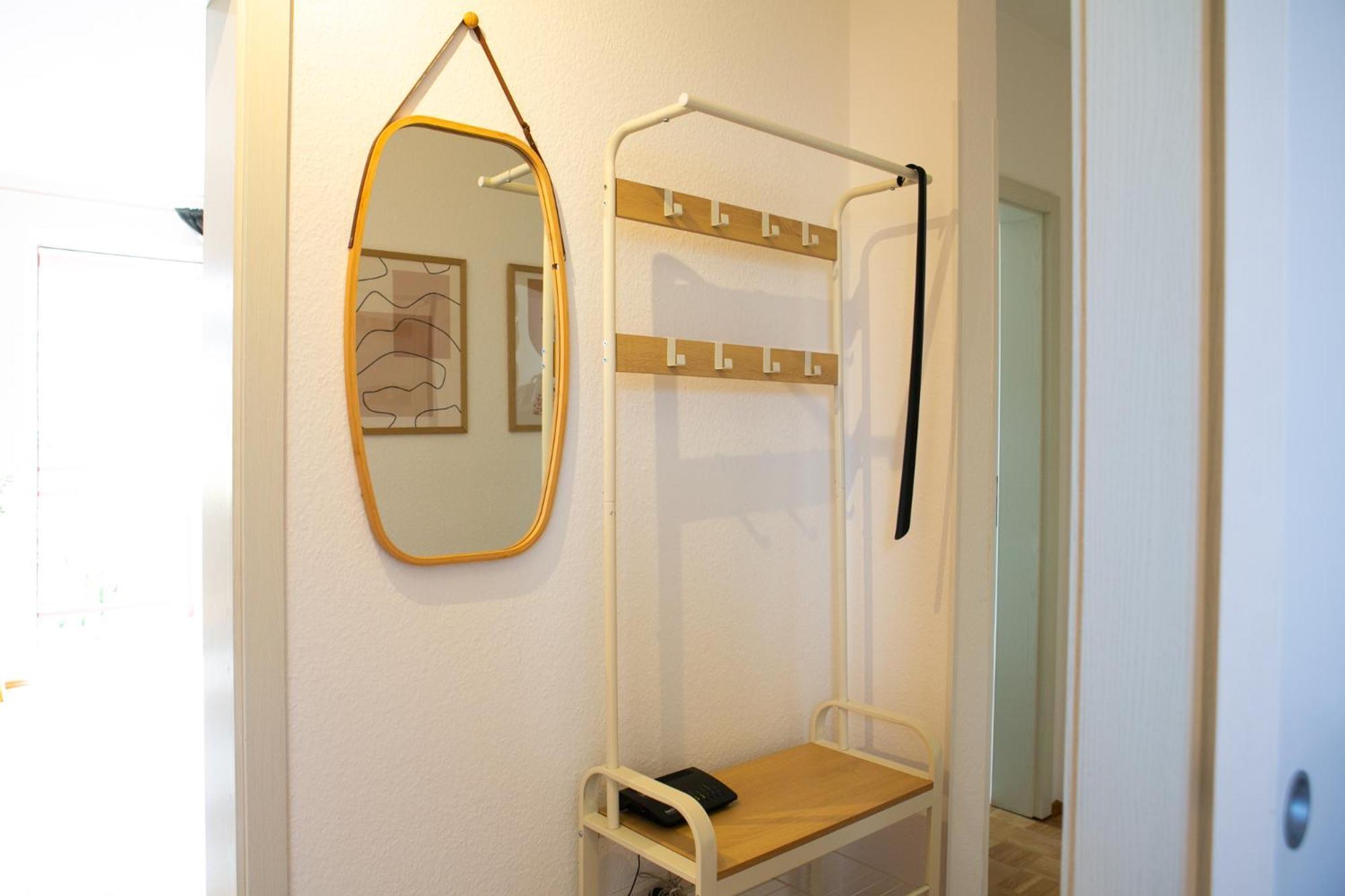 2 Zimmer, Bett Und Schlafsofa, Balkon, Waschmaschine L Lipsko Exteriér fotografie