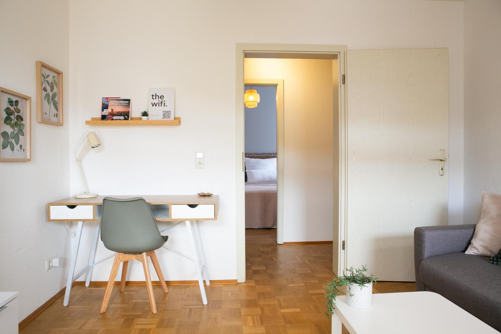 2 Zimmer, Bett Und Schlafsofa, Balkon, Waschmaschine L Lipsko Exteriér fotografie